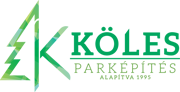 KÖLES Parképítés logó