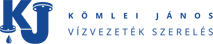 Kömlei János vízvezeték szerelő logó